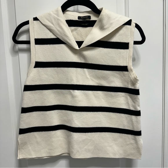 BNWOT Massimo Dutti stripped knit vest - size s - Picture 4 of 10
